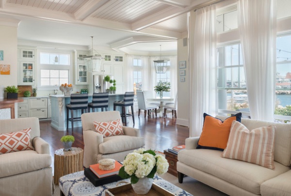 Beach Style Living Room by Kate Jackson Design