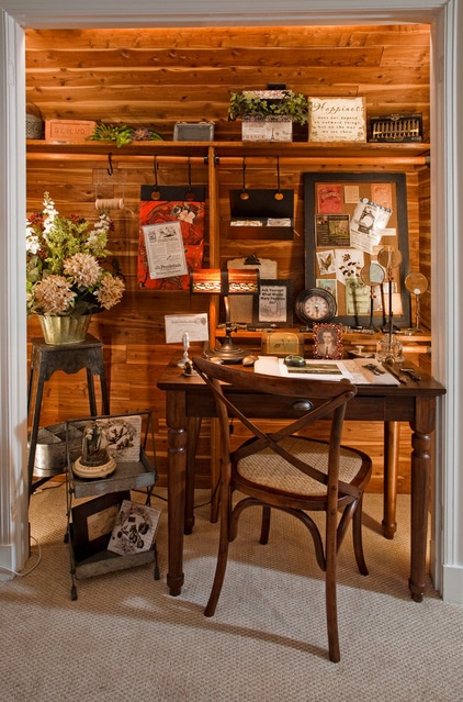 Traditional Home Office by Kathy Appel, ASID