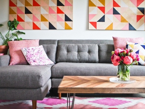 Eclectic Living Room by Caela McKeever