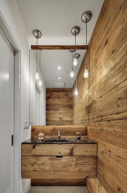 Contemporary Powder Room by Blender Architecture