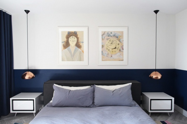 Midcentury Bedroom by Caitlin & Caitlin Design Co.