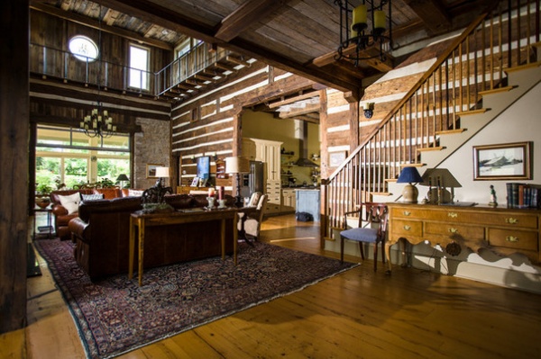 Rustic Living Room by Wilmes & Associates Architects