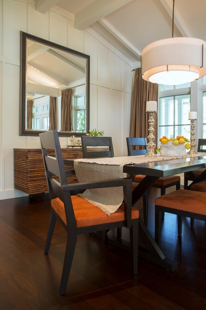 Farmhouse Dining Room by Margot Hartford Photography