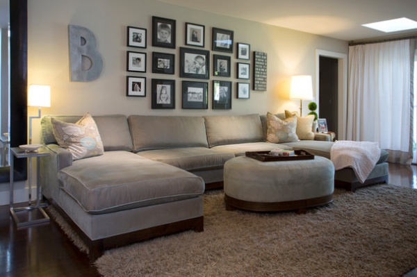 Farmhouse Living Room by Margot Hartford Photography