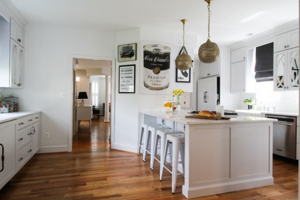 My Houzz: Art and Fashion Inspire in a Downtown Family Home in Maryland