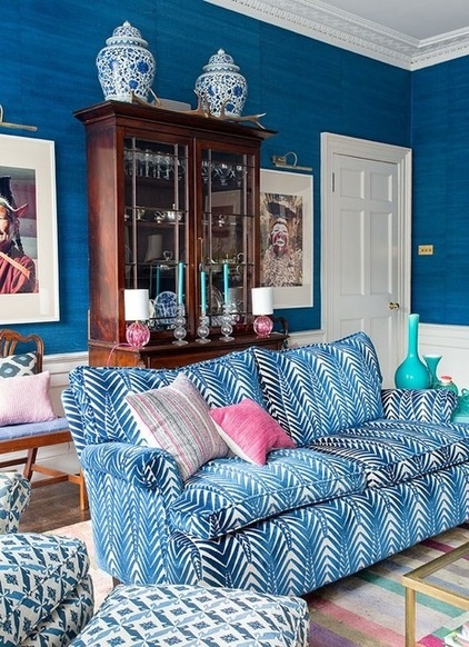 Eclectic Living Room by Jessica Buckley Interiors