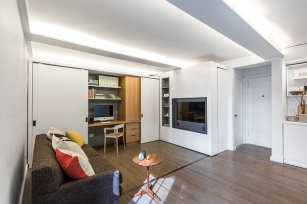 Houzz Tour: Watch a Sliding Wall Turn a Living Space Into 5 Rooms