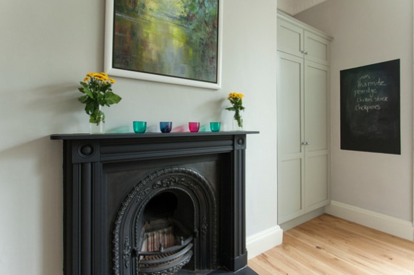 Soft Hues Create a Calm Mood in a Historic Kitchen