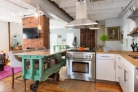 Kitchen Recipes: Factory Cart Inspires a Dream Cooking Space