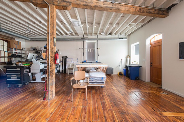 Industrial Home Office by Bright Common Architecture & Design