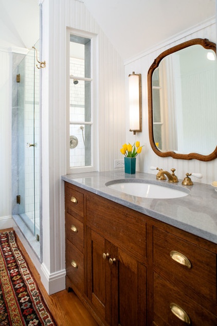 Farmhouse Bathroom by JWT Associates