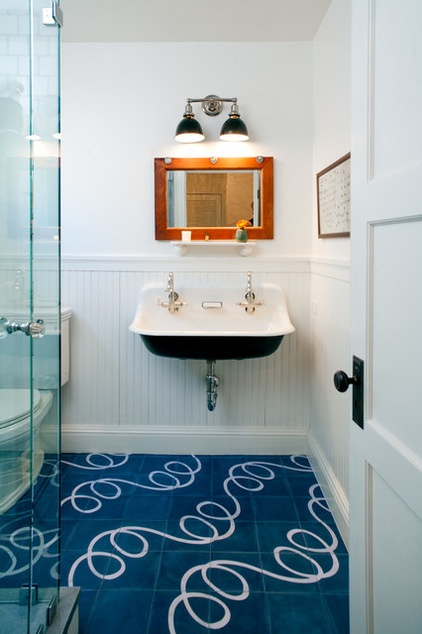 Farmhouse Bathroom by JWT Associates