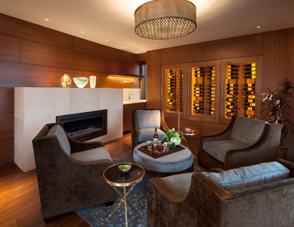 Midcentury Wine Cellar by 186 Lighting Design Group - Gregg Mackell