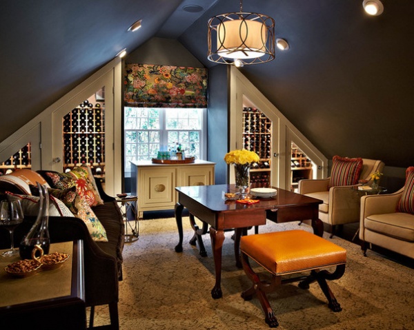 Traditional Wine Cellar by traci zeller designs