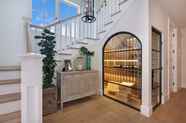 Beach Style Wine Cellar by Brandon Architects, Inc.