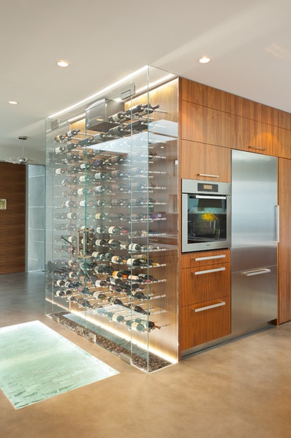 Modern Wine Cellar by kbcdevelopments