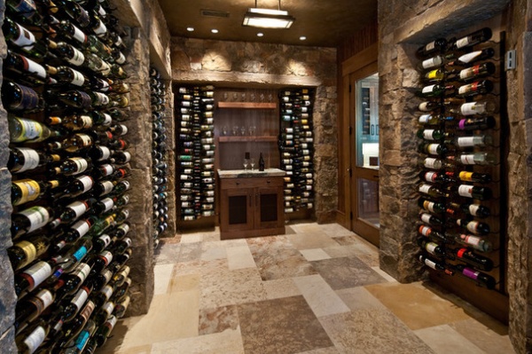 Traditional Wine Cellar by Jaffa Group Design Build