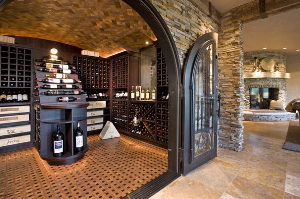 Rustic Wine Cellar by John Kraemer & Sons