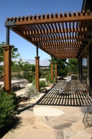 Patio Details: A Shaded Patio Opens Up the View in Wine Country