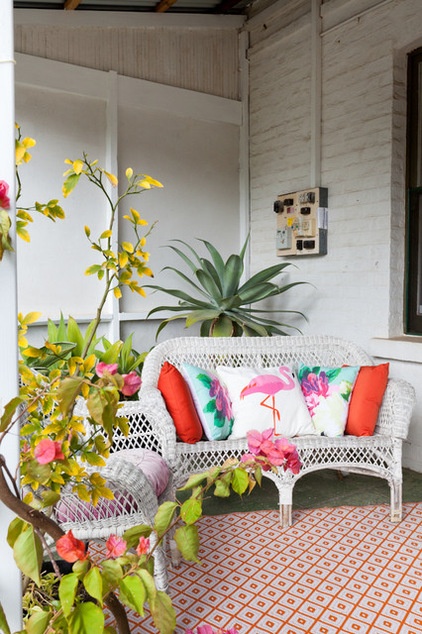 Eclectic Porch by Twinkle and Whistle