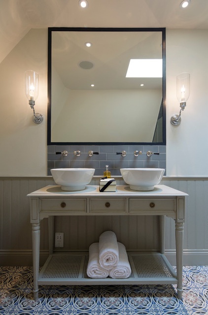 Transitional Bathroom by Peach Studio