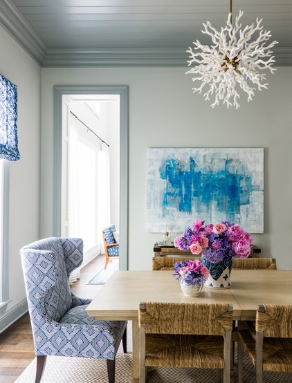 Beach Style Dining Room by Andrew Howard Interior Design