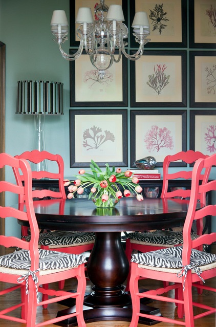 Traditional Dining Room by Tobi Fairley Interior Design