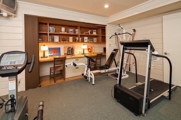 Contemporary Home Gym by Seattle Staged to Sell and Design LLC