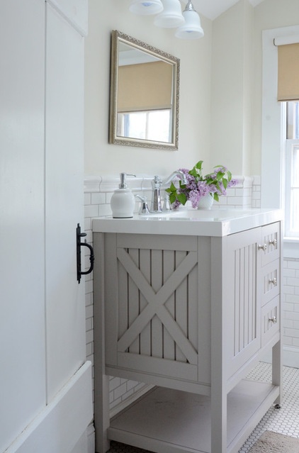 Farmhouse Bathroom by Faith Towers Media