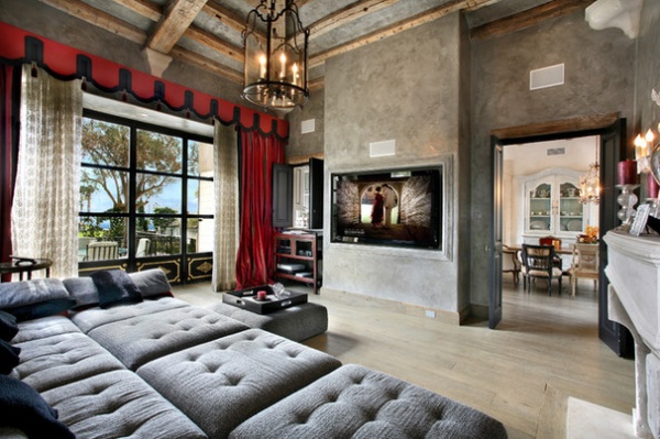 Mediterranean Family Room by Prestige Builders