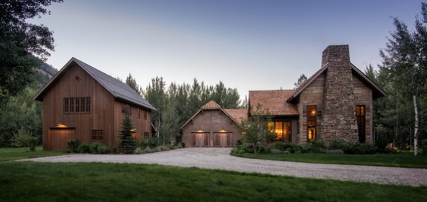 Rustic Exterior by MILLER ARCHITECTS PC