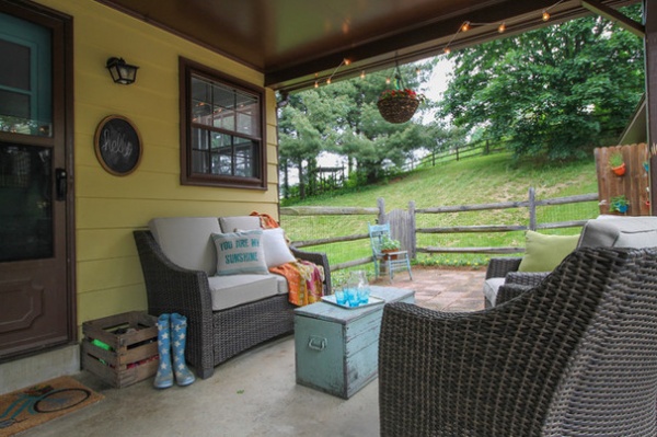 Eclectic Patio by Michaela Dodd