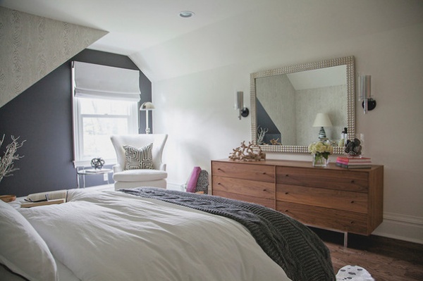 Transitional Bedroom by Abaca Interiors