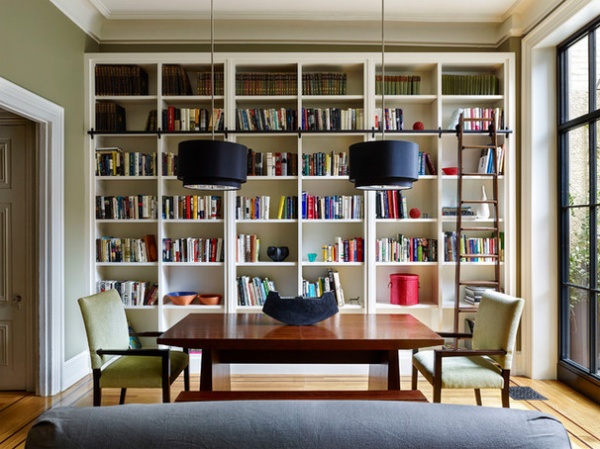 Transitional Dining Room by Rasmussen / Su Architects