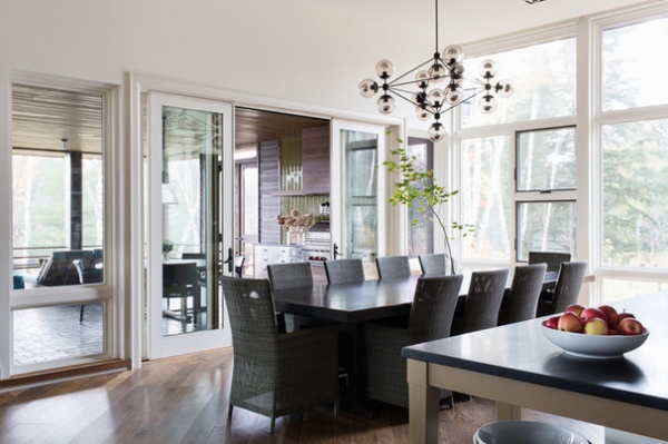 Contemporary Dining Room by Lischkoff Design Planning