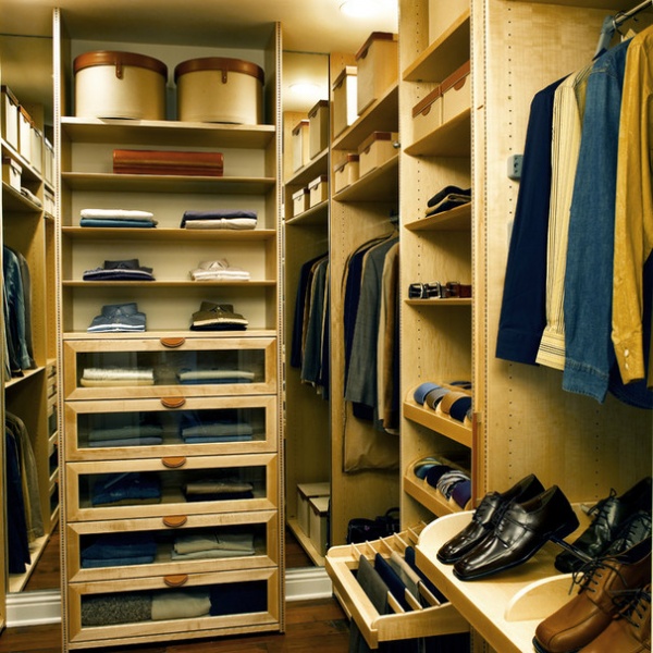 Contemporary Closet by Lisa Adams, LA Closet Design