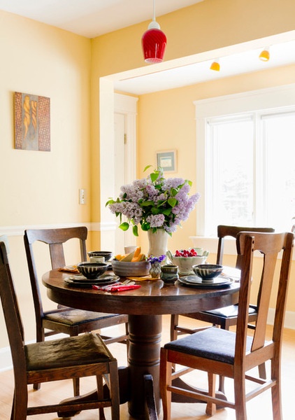 Farmhouse Dining Room by Rikki Snyder