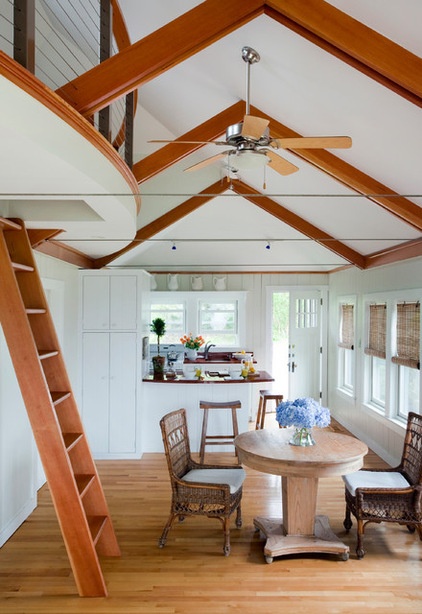 Beach Style Dining Room by Howell Custom Building Group