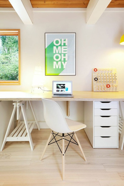 Midcentury Home Office by Smith & Sons Developments