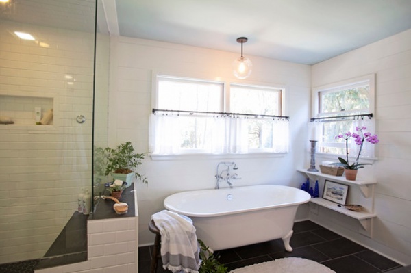 Farmhouse Bathroom by Holmes + Salter Interiors