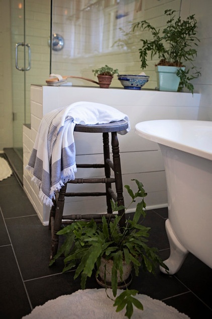 Farmhouse Bathroom by Holmes + Salter Interiors