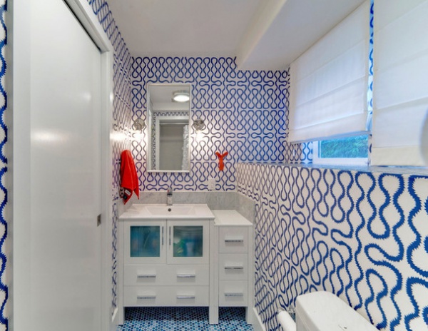 Room of the Day: A Small Bath With Big Ideas and a Bold Look