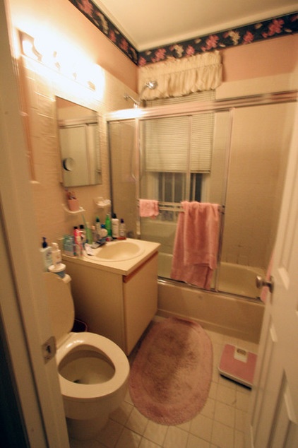 A Compact Bathroom Recovers From Water Damage