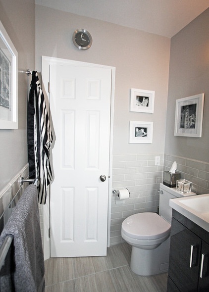 A Compact Bathroom Recovers From Water Damage