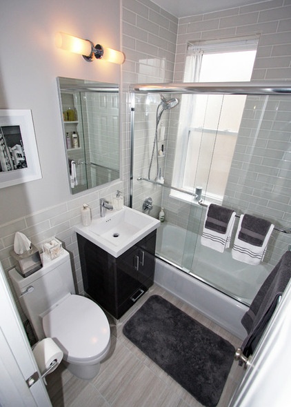 A Compact Bathroom Recovers From Water Damage