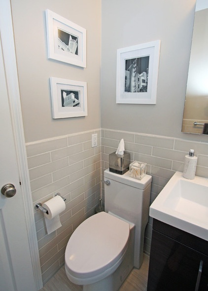 A Compact Bathroom Recovers From Water Damage