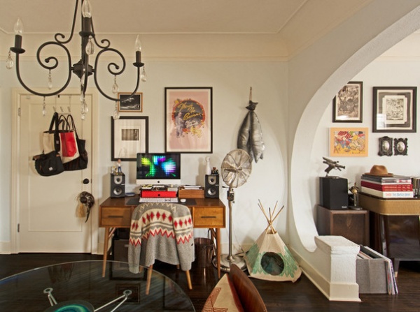 Eclectic Home Office by Carolyn Reyes