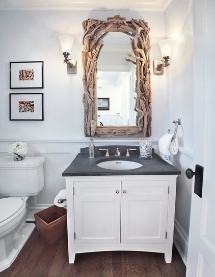 Beach Style Powder Room by ADL III Architecture