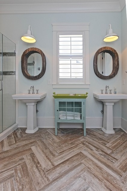 Beach Style Bathroom by Southeastern Custom Homes