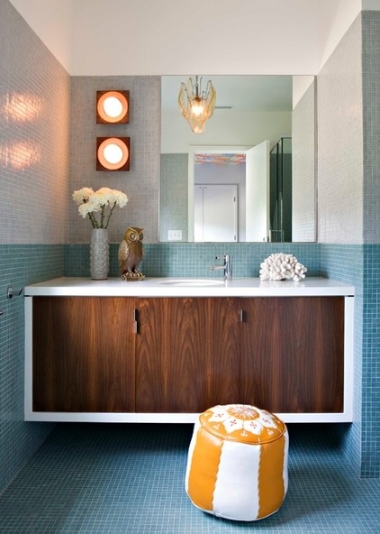 Midcentury Bathroom by Jamie Bush & Co.